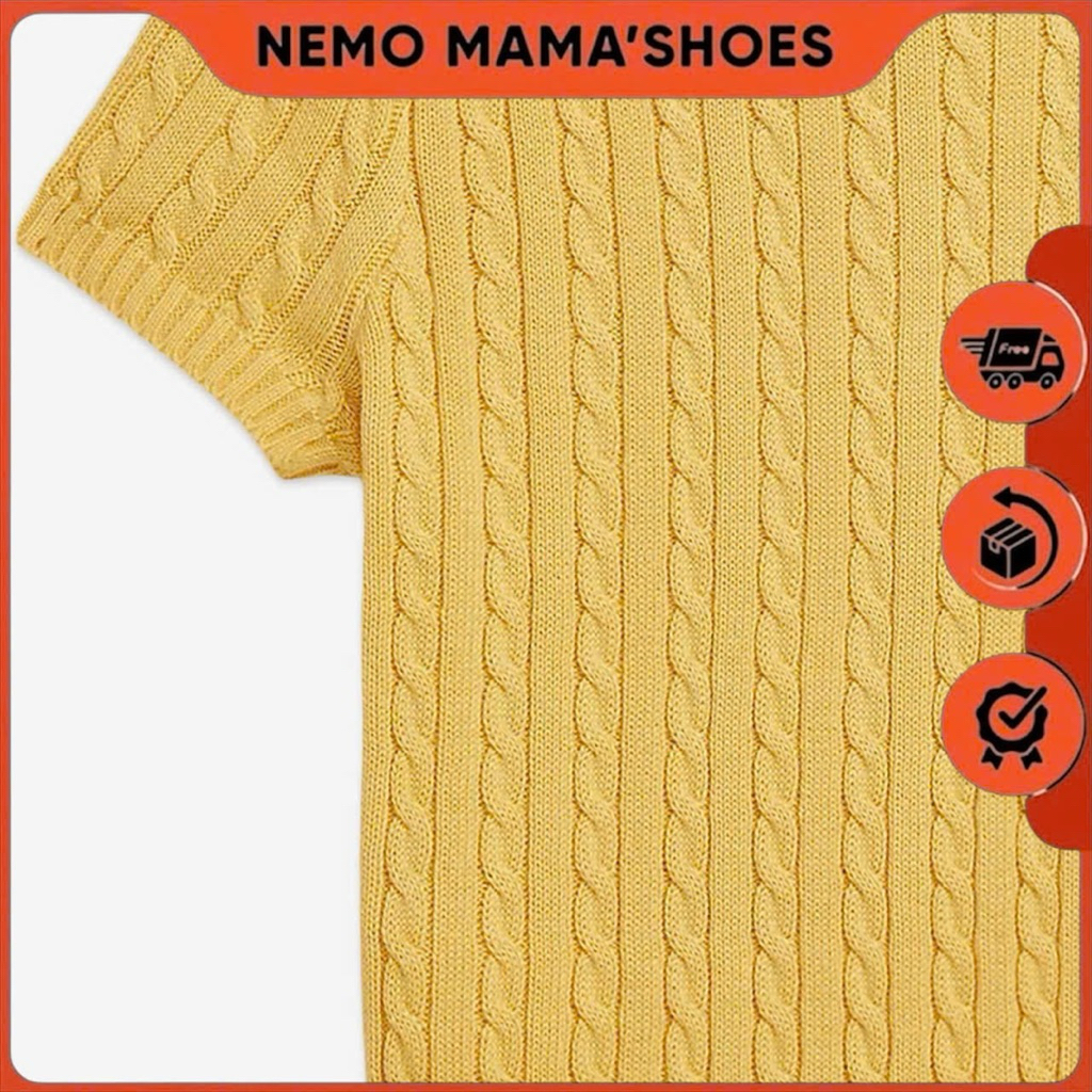 🌼 RL ÁO LEN DỆT TĂM MÀU VÀNG – BASIC NHẸ NHÀNG, DỄ PHỐI (Q260122050)🌼