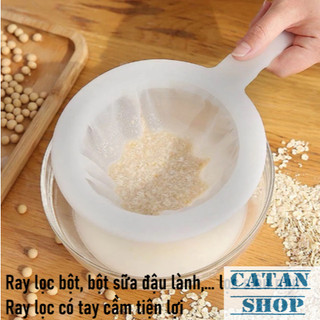 Ray Lọc Siêu Mịn Cao Cấp Lọc Sữa Đậu Nành Nước Ép Trái Cây Dầu Cặn Có Tay Cầm Tiện Lợi Cho Nhà Bếp