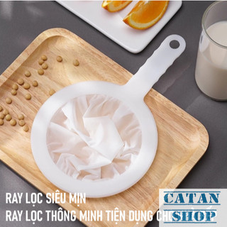 Ray Lọc Siêu Mịn Cao Cấp Lọc Sữa Đậu Nành Nước Ép Trái Cây Dầu Cặn Có Tay Cầm Tiện Lợi Cho Nhà Bếp