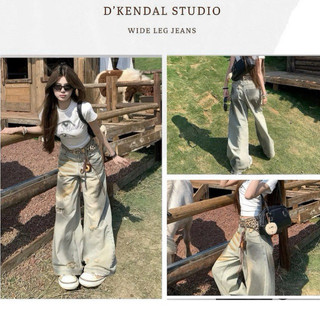 Quần Jean Cao Cấp D’KENDAL Ống Suông Rộng Unisex,Jean Dày Dặn Mềm Mịn Không Nhăn Xù,Đổ màu.Design By D’KENDALLocal Brand