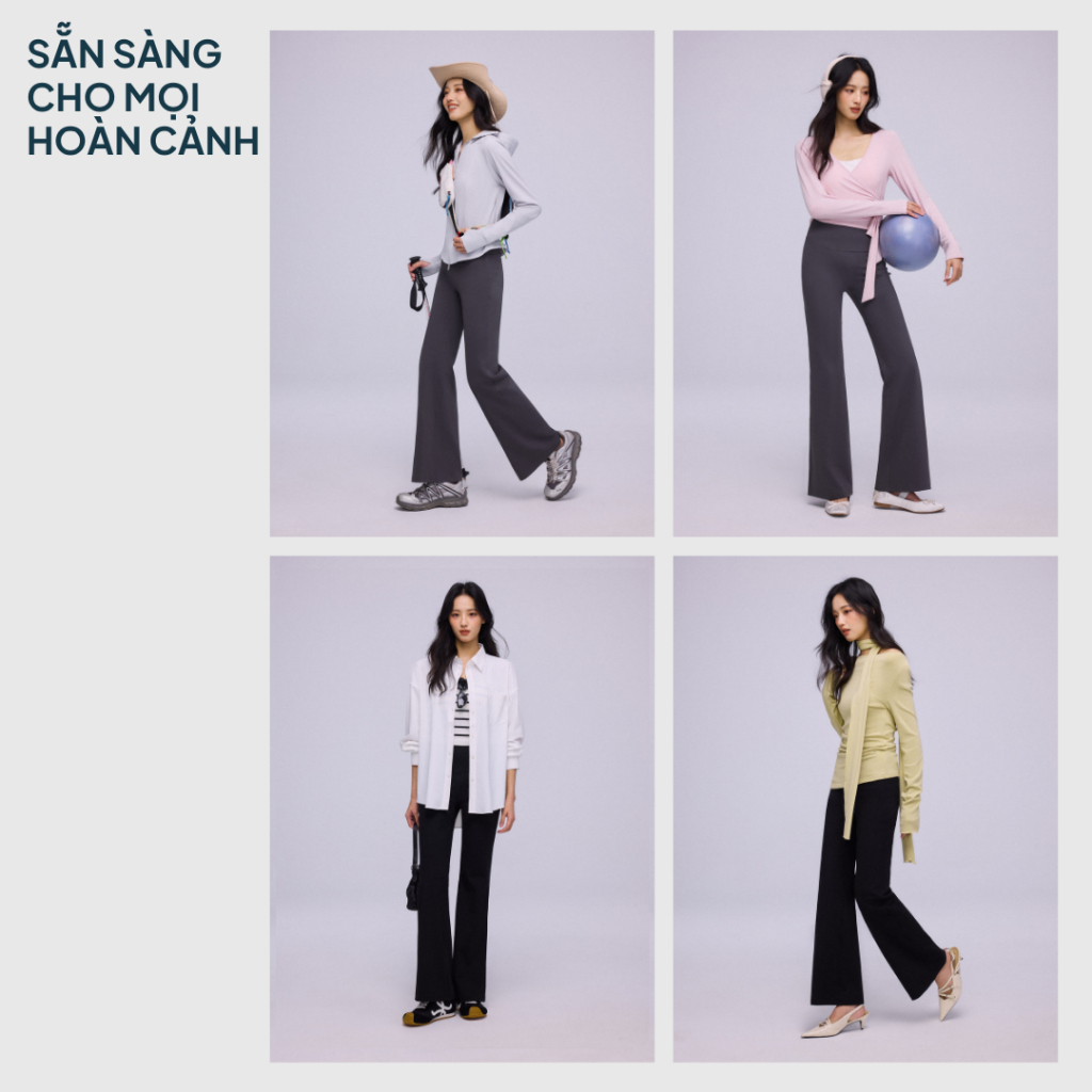 NEAU Quần Legging Yoga Gym Ống Loe Mỏng Thoáng & Lót Nỉ Cạp Cao Nâng Mông SL211/SL221 | BigBuy360 - bigbuy360.vn