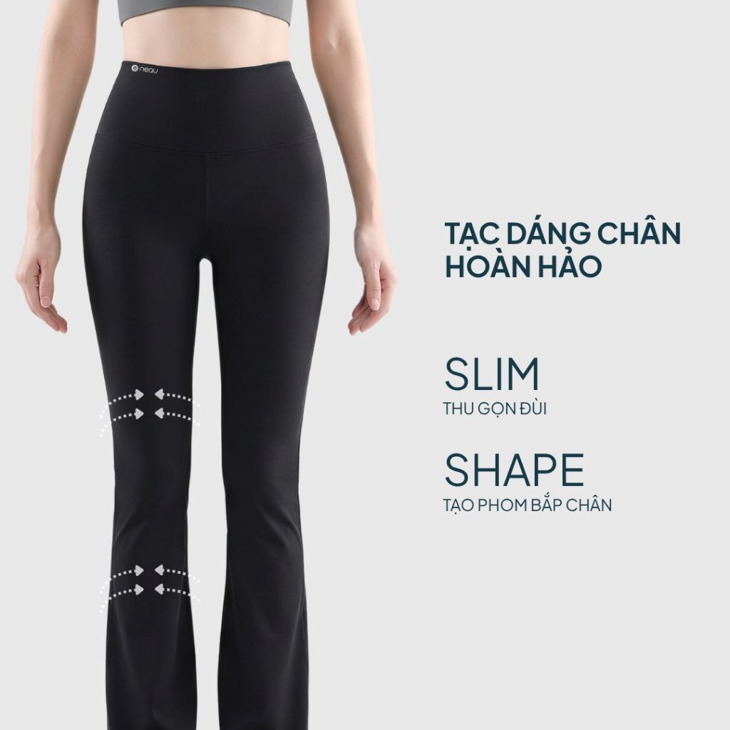 NEAU Quần Legging Yoga Gym Ống Loe Mỏng Thoáng & Lót Nỉ Cạp Cao Nâng Mông SL211/SL221 | BigBuy360 - bigbuy360.vn