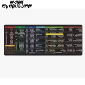 Lót Chuột Phím Tắt Văn Phòng Cao Cấp, Lót Công thức, Pad Chuột kích thước 70x30x0,3cm