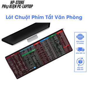 Lót Chuột Phím Tắt Văn Phòng Cao Cấp, Bàn di chuột, Pad chuột kích thước 70x30x0,3cm