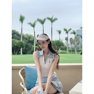 [PREMIUM] Bộ Đồ Golf Nữ Thiết Kế Ruffled Blue - Phong Cách Thanh Lịch & Hiện Đại