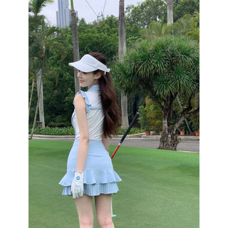 [PREMIUM] Bộ Đồ Golf Nữ Thiết Kế Ruffled Blue - Phong Cách Thanh Lịch & Hiện Đại