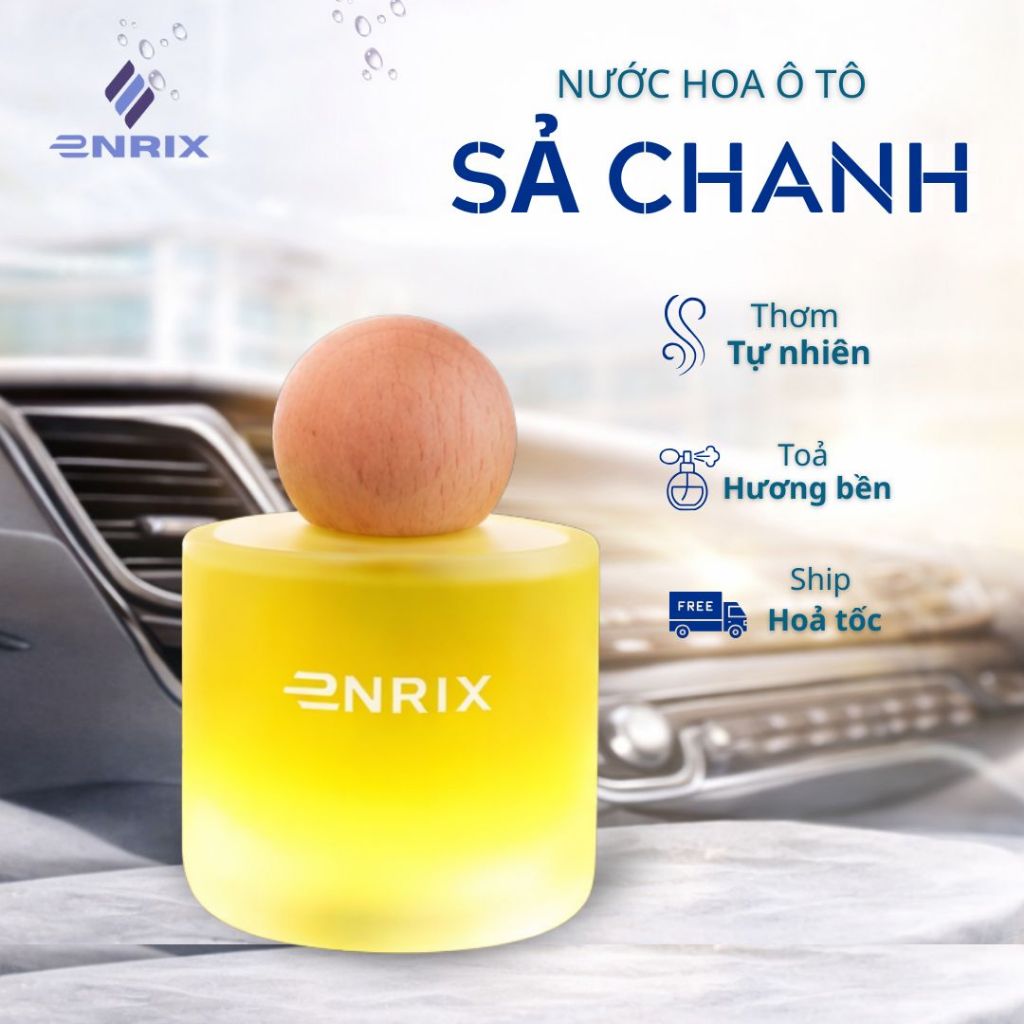Nước Hoa Ô Tô Hương Sả Chanh Enrix Khử Mùi Ô Tô - Hình Ảnh Thực Tế