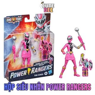 Fullbox Siêu nhân Power Rangers Dino hồng cao 15cm xuất xịn - Đồ chơi CUTE BEE