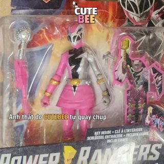 Fullbox Siêu nhân Power Rangers Dino hồng cao 15cm xuất xịn - Đồ chơi CUTE BEE