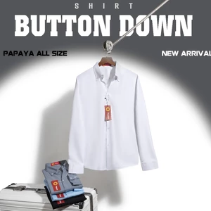 Áo sơ mi nam Button down thiết kế kiểu cổ Y luxury lụa. SMY1
