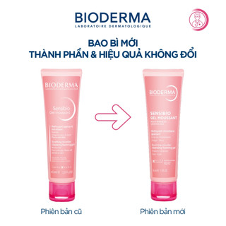 Gel rửa mặt tạo bọt cho da nhạy cảm Bioderma Sensibio Gel Moussant - 45ml