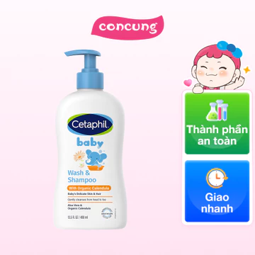 Sữa tắm gội trẻ em tinh chất hoa cúc (Cetaphil Baby Wash&Shampoo) 400ml