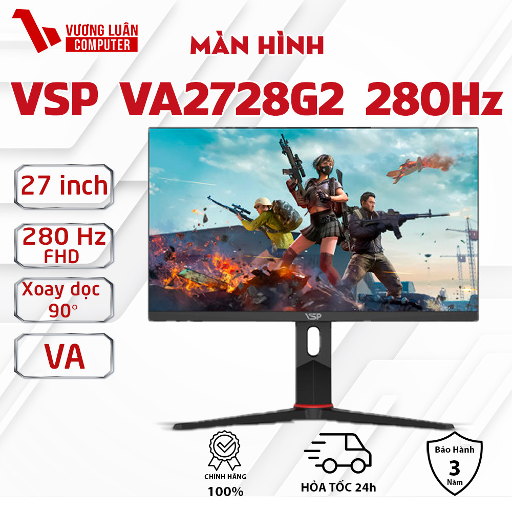 Màn hình VSP Gaming VA2728G2 280Hz, VA Panel, Led RGB ,Xoay 90 độ Chính ...
