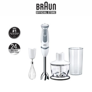 [Hỏa Tốc HCM] Máy xay cầm tay Braun Công suất 1000W 21 tốc độ xay - công nghệ chống văng PowerBell, BH 24 tháng.