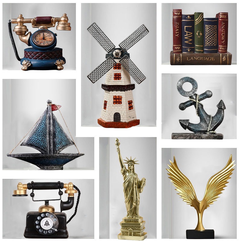 Bộ tượng các mẫu phong cách vintage decor nhà cửa