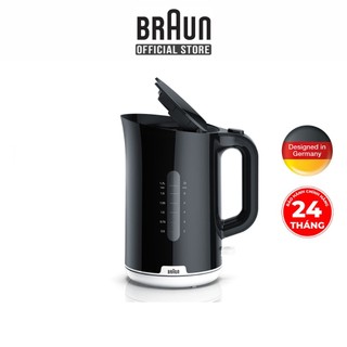 Ấm siêu tốc Braun dung tích 1.7L công suất lớn 2200W bảo hành 24 tháng chính hãng 1 đổi 1