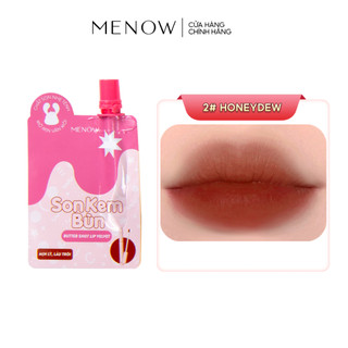 [KOL x MENOW] COMBO 5 Son kem bùn dạng túi Menow Butter Shot Lip Velvet 1g x5