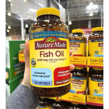 🐠🐟 [HSD 06/2028] Viên uống Dầu Cá Nature Made Fish Oil 1200mg 300 vên từ MỸ