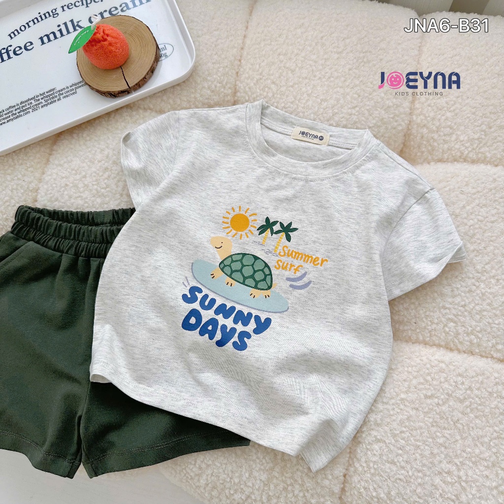 Set bộ cộc Joeyna B31bé trai sunny days cho bé 8-23kg