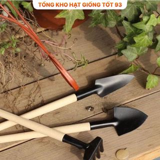 Bộ dụng cụ làm vườn mini 3 món tiện dụng nhỏ gọn dễ dùng trồng hoa, cây cảnh, rau củ quả sạch hàng công ty