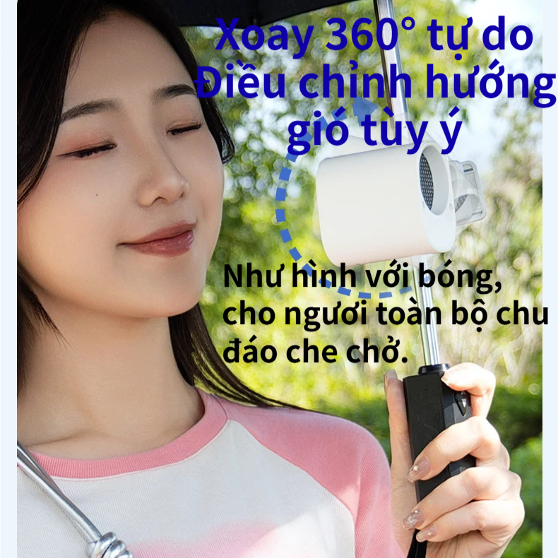 Quạt kẹp mini tốc độ cao|100 Cấp Gió | Pin 3000mAh |360°Điều Chỉnh Hướng Gió |Kẹp Đa Năng (Ômbrella/Xe Đạp/Balo)