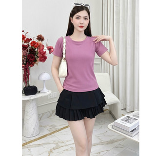[Combo] Áo cộc tay gân tăm nữ cao cấp,ôm body co giãn 4 chiều mềm mịn,thời trang.