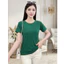 Áo cộc tay gân tăm nữ,co giãn 4 chiều vải mềm mịn,form dáng thanh lịch,màu sắc basic dễ mặc