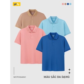 Áo polo nam ngắn tay YODY nẹp che cúc MCPO26A061