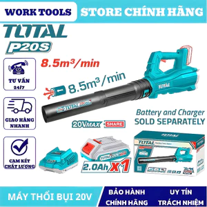 TOTAL Máy thổi bụi dùng pin 20V TABLI203235 & TABLI20323