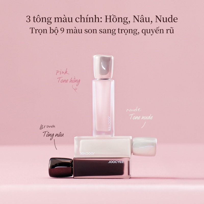[Mới] Son kem bán lì JOOCYEE Matte Veil Lip Cream 3.0 thời thượng, tôn da, mỏng nhẹ, dưỡng ẩm, lâu trôi, không nặng môi | BigBuy360 - bigbuy360.vn