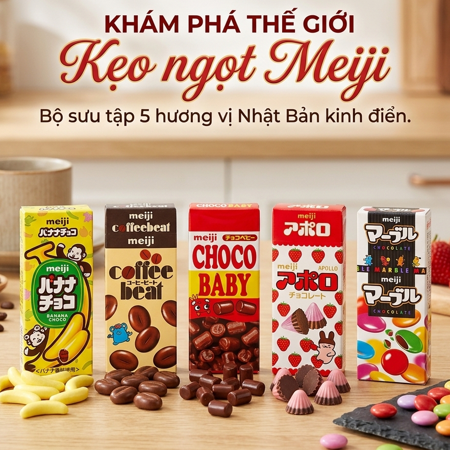 SET 5 HỘP KẸO MEIJI mini trái cây | Shopee Việt Nam