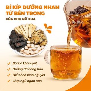 Tứ vật thang mix sẵn, set 4 vị gồm: Đương quy, bạch thược, xuyên khung, thục địa - Lãn Ông