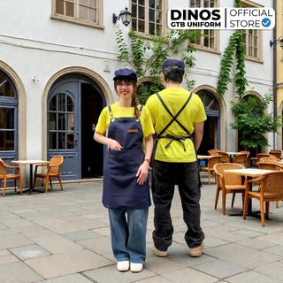 Tạp Dề DINOS GTB Cho Nam Nữ Phục Vụ, Pha Chế, Bán Hàng - Đa Dạng Chất Liệu, Màu Sắc - K NÓN