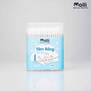 Hộp 200-400 que tăm bông Molli chính hãng