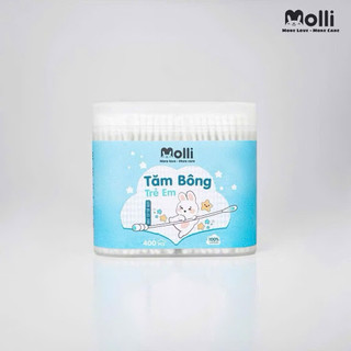 Hộp 200-400 que tăm bông Molli chính hãng