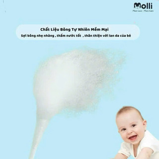 Hộp 200-400 que tăm bông Molli chính hãng