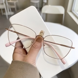 Kính Giả Cận Nữ ALOLA Kính Cận Gọng Mắt Mèo Kim Loại Đổi Màu Khi Ra Nắng Chống Ánh Sáng Xanh Tia UV Thời Trang