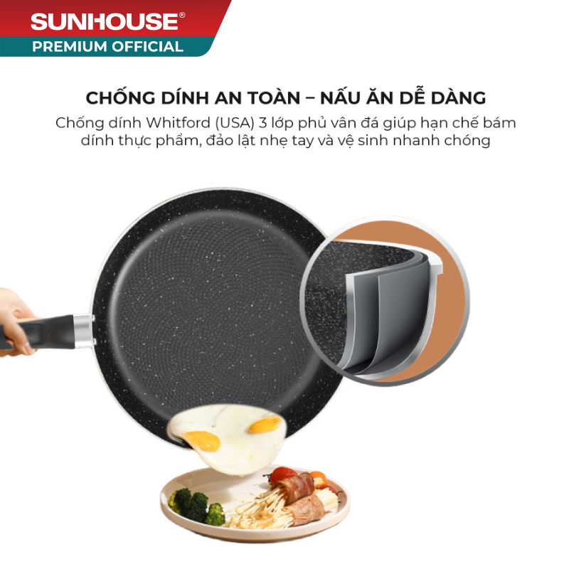 Chảo sâu đáy từ SUNHOUSE ECO SHS30MVK