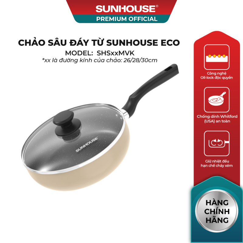 Chảo sâu đáy từ SUNHOUSE ECO SHS30MVK