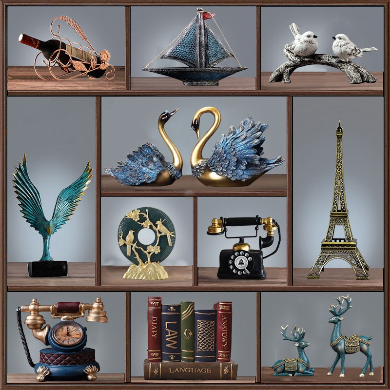 Bộ tượng các mẫu phong cách vintage decor nhà cửa