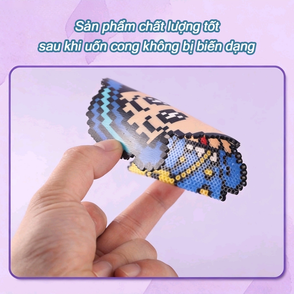Bộ dụng cụ đầy đủ Hạt Perler 24 màu, 8400+ chiếc, Đồ chơi ủi nhiệt ghép hình pixel thủ công, Quà tặng thủ công cho trẻ