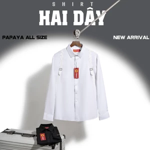 Áo sơ mi nam dài tay 2 dây luxury. SM2D