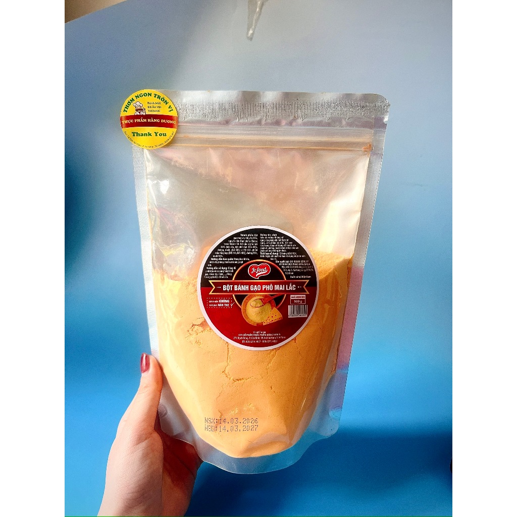 BỘT PHÔ MAI ĐNÁ NGON MÀU VÀNG CAM, VỊ BÉO MẶN 500g/ 100g