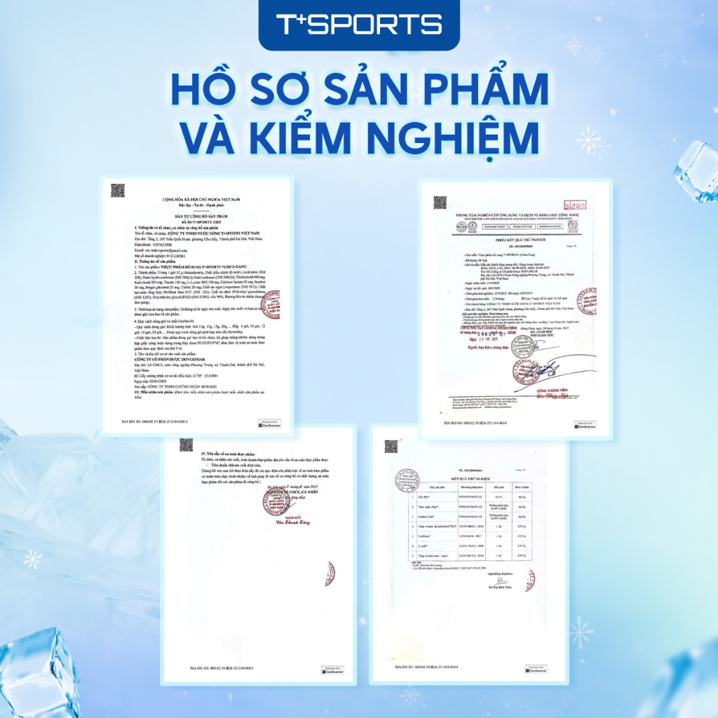 Hộp 05 Gói Bột điện giải T+Sports pha nước uống, bổ sung nước, khoáng chất, điện giải thể thao