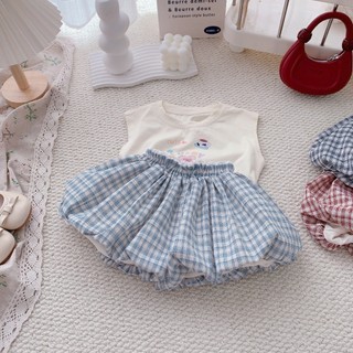 Quần áo trẻ em, Quần dáng bí bé gái caro nhiều màu 9-26kg Q226 Tiểu Yến KID