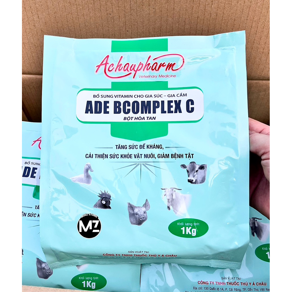 ADE BComplex C (Á Châu) bổ sung Vitamin và Acid amin cho Heo, Gà, Vịt... Gói (1Kg)