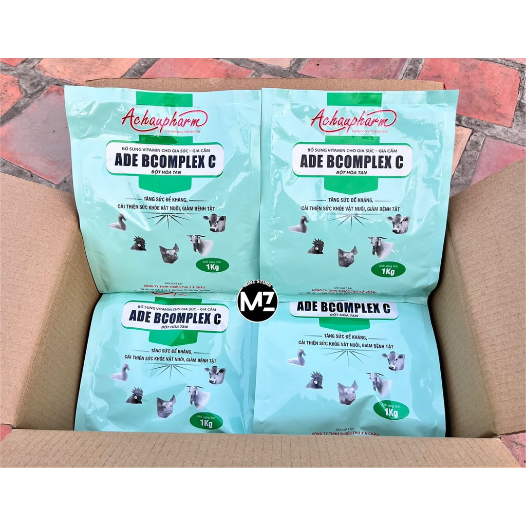 ADE BComplex C (Á Châu) bổ sung Vitamin và Acid amin cho Heo, Gà, Vịt... Gói (1Kg)