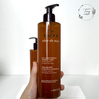 Gel Tắm Và Rửa Mặt Nuxe Reve De Miel Ultra Rich Cleansing Gel 400ml - Chiết Xuất Mật Ong