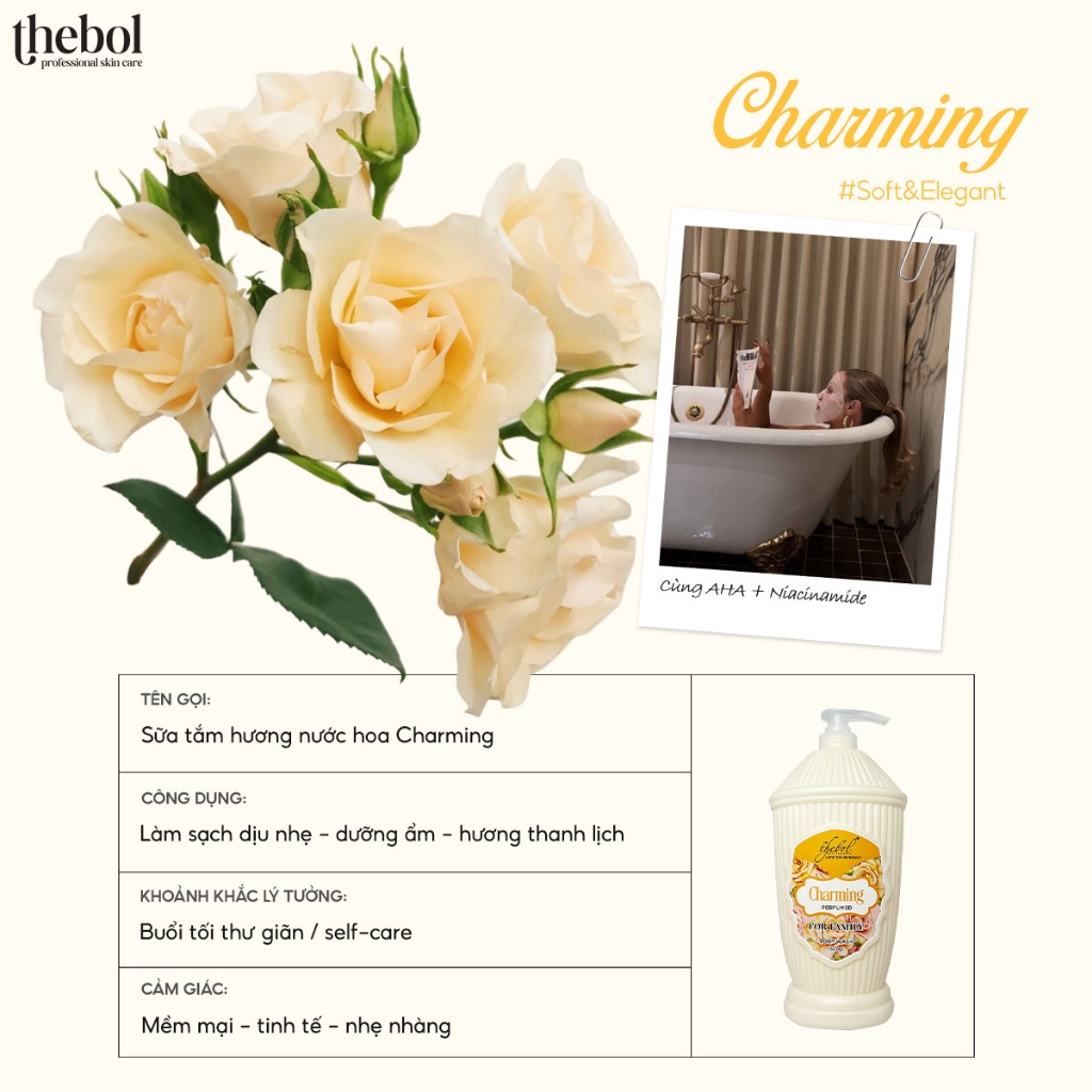 Sữa Tắm Nước Hoa TheBol Hương Nước Hoa Cao Cấp 1500gr