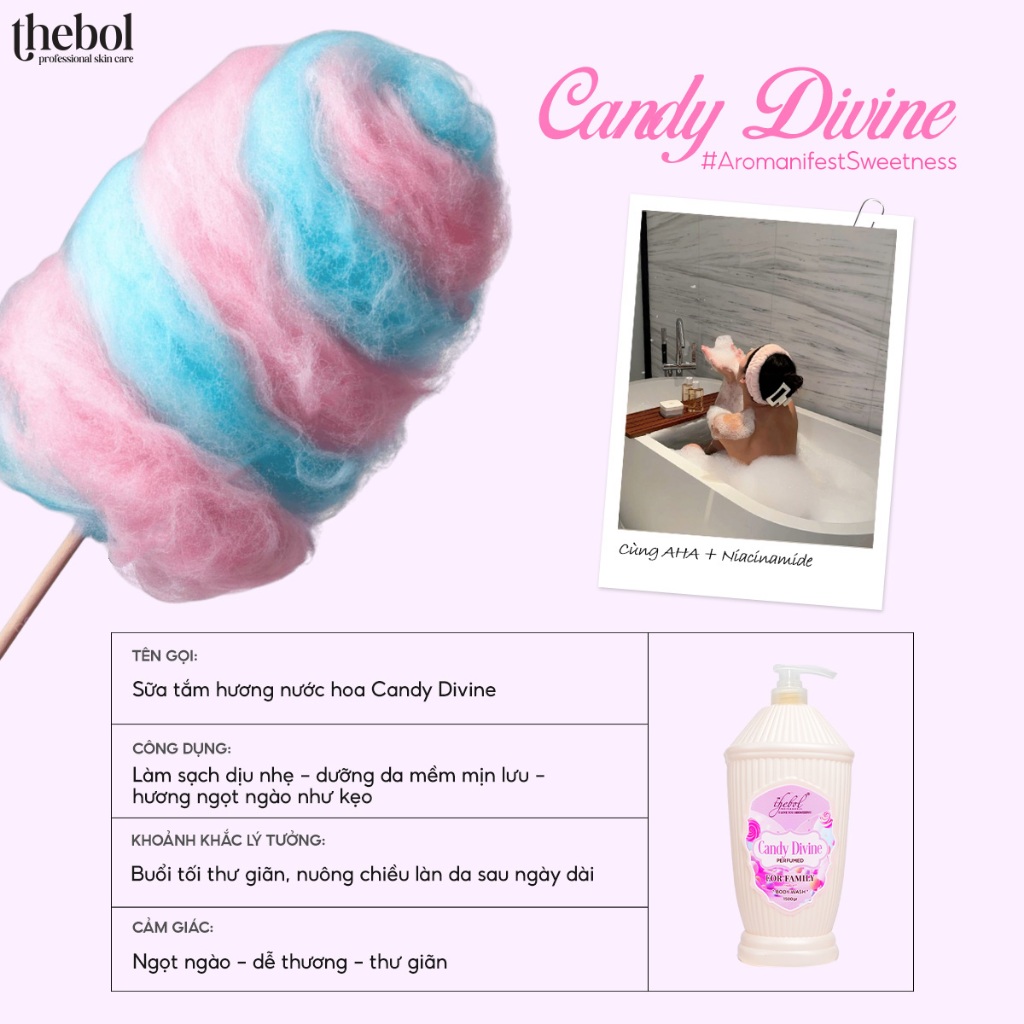 Sữa Tắm Nước Hoa TheBol Hương Nước Hoa Cao Cấp 1500gr